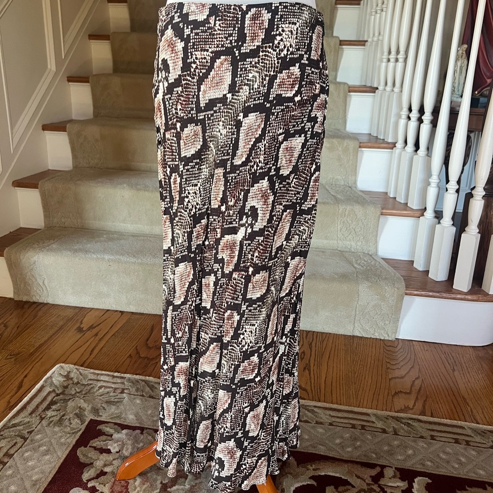 Whistles Black and Cream Maxi Skirt